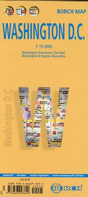 Washington D.C. 1 : 15 000 | Deutsch | (Land-)Karte | Borch Maps | 2 S. | 2024