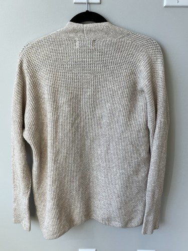 Cárdigan Old Navy para mujer talla XS caqui jaspeado tejido gofre frente abierto - Imagen 7 de 8