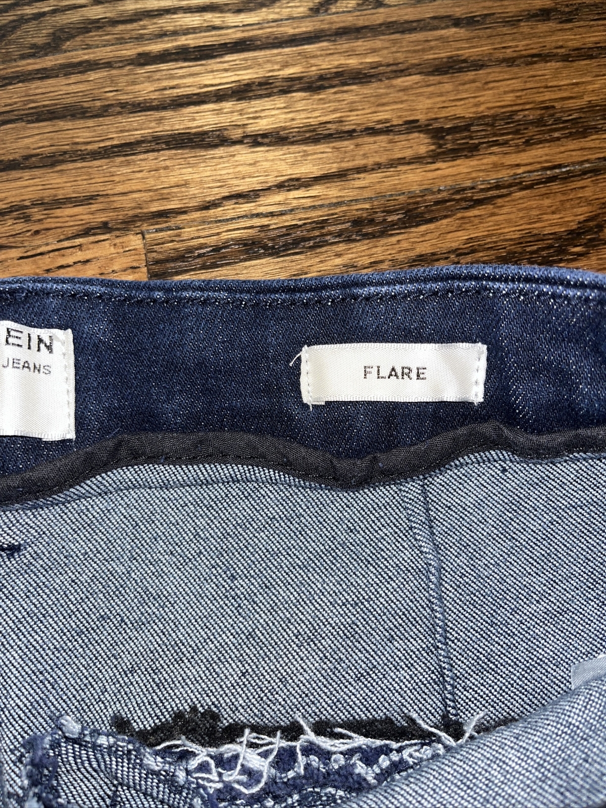 Anne Klein Womens Flare Trouser Jeans Dark Wash Size 12 - View 4