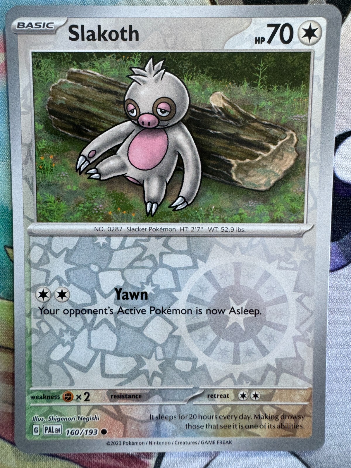 Slakoth Reverse Holo English Pokemon TCG BKK781