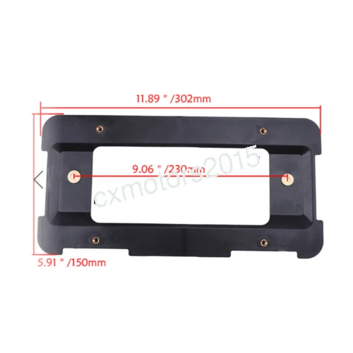 SOPORTE MATRÍCULA TRASERO BMW E46 E60 E61 E71 E90 E92 +6 TORNILLOS 2 SUJETADORES Foto 4 de 4