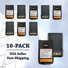 10-PACK BL2010, BL1504 Battery Replacement for Hytera Radios PD562 PD602 PD682G