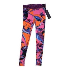 Hale Bob Spring Floral Printed Stretch Jersey Leggings 3MEN8097 Extra Small NWT