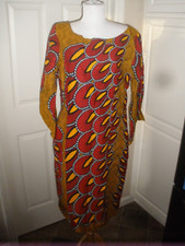Women's African Ghana Dress Mercis' Creation Sz.16 multi-color 41 