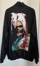 Star Co Apparel 2XL Embroidered Face Full Zip Up Jacket Black Urban Hip Hop