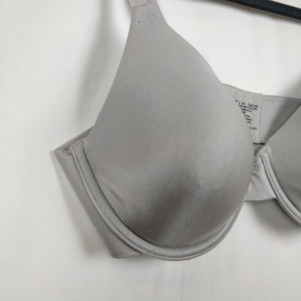 Sujetador Barely There X-Large correctores de pétalos con aros cobertura completa gris Foto 2 de 4