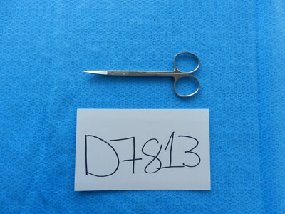 D7813 Moore Iris Curved Sharp Tip Surgical Scissors 11.4cm Overall Length 37840