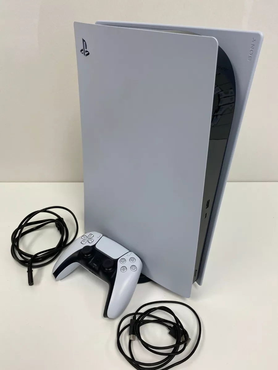 Sony PlayStation 5 Digital Console with Extra White Dualsense Controller  and Accessories Kit (PS5, PlayStation Digital Version)