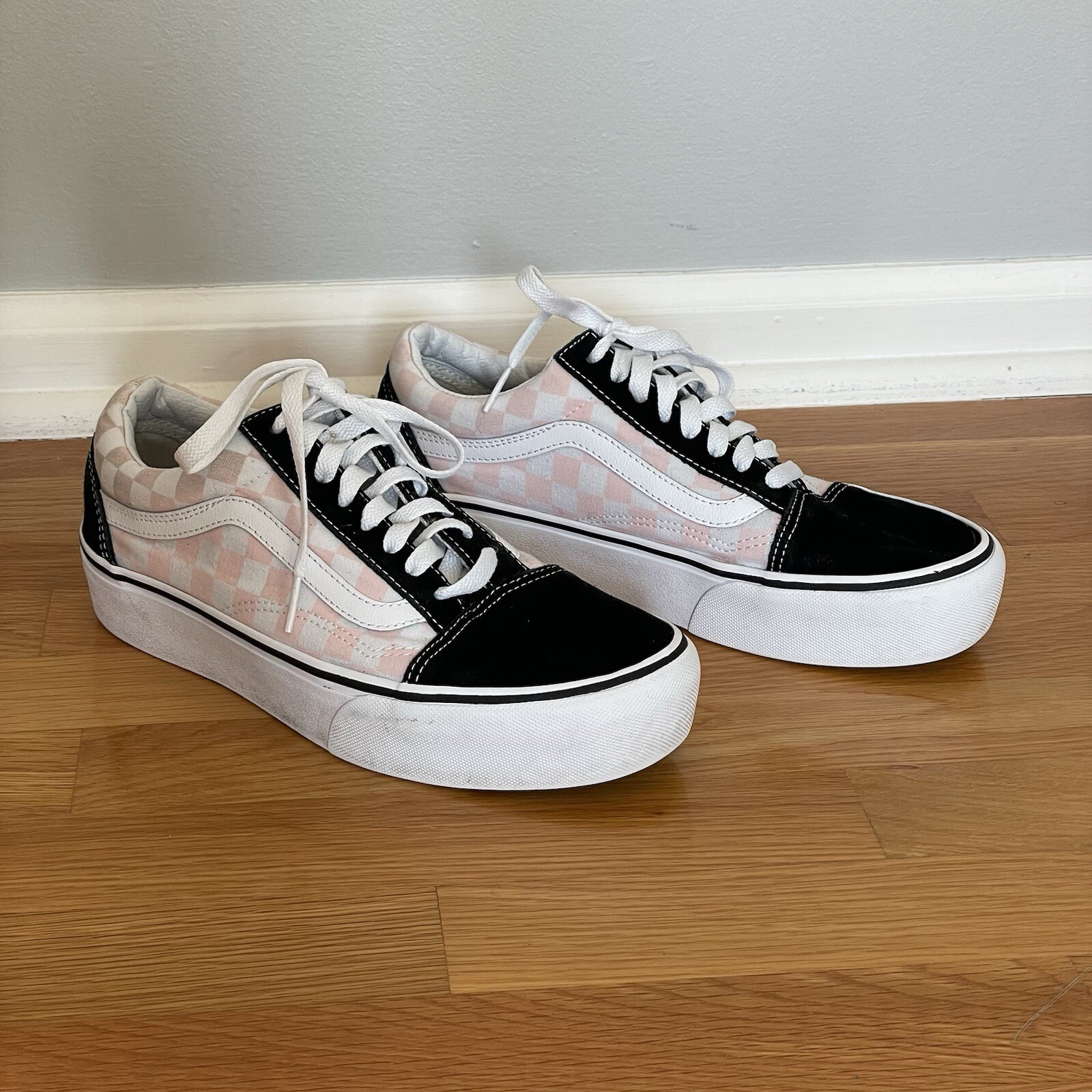 Sneakers Vans Old School Men 7.5 Women 9 Pink Black-image