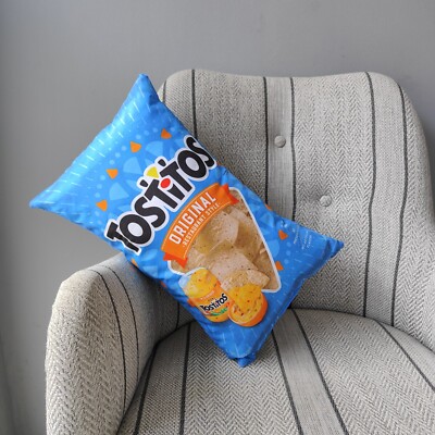 Tostitos Chips Pillow,Ornament Toys,Novelty Food Pillow,Decor pillow for sofa