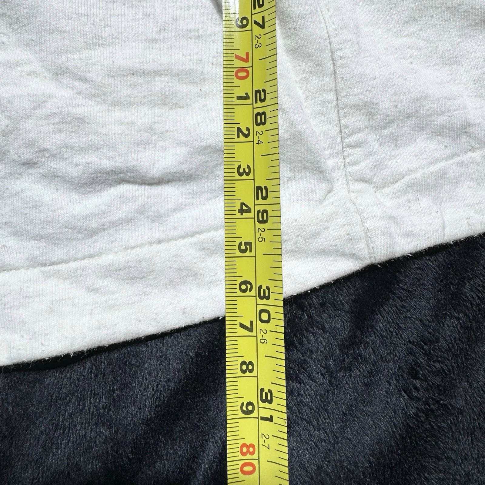 OFF WHITE Giacca cardigan The North Face cappuccio lungo bianco sporco erica moto zip laterale grande