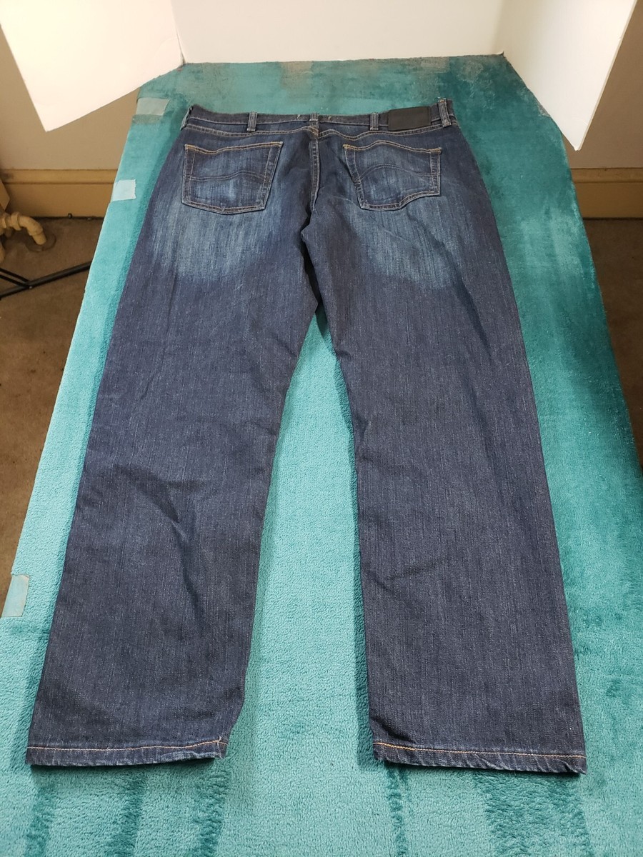 Lee Jeans Sz 38x30 Mens Blue Pants Stretch Mid Rise Denim