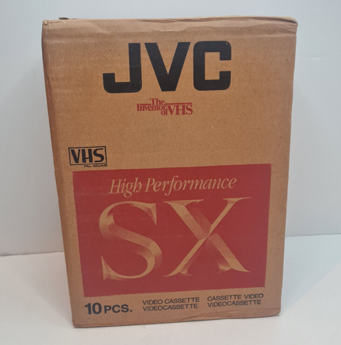 JVC SX High Performance E-180 Blank VHS Tape Cassettes x 10 Boxset New - Picture 10 of 13