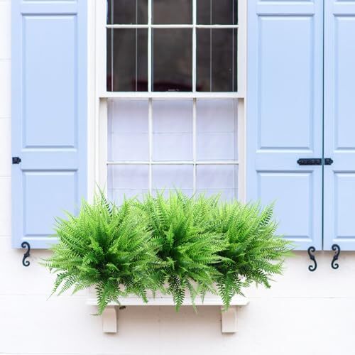 10 Pack Fake Plants Boston Fern Artificial Greenery Plant Boston Ferns-10 - Picture 7 of 7