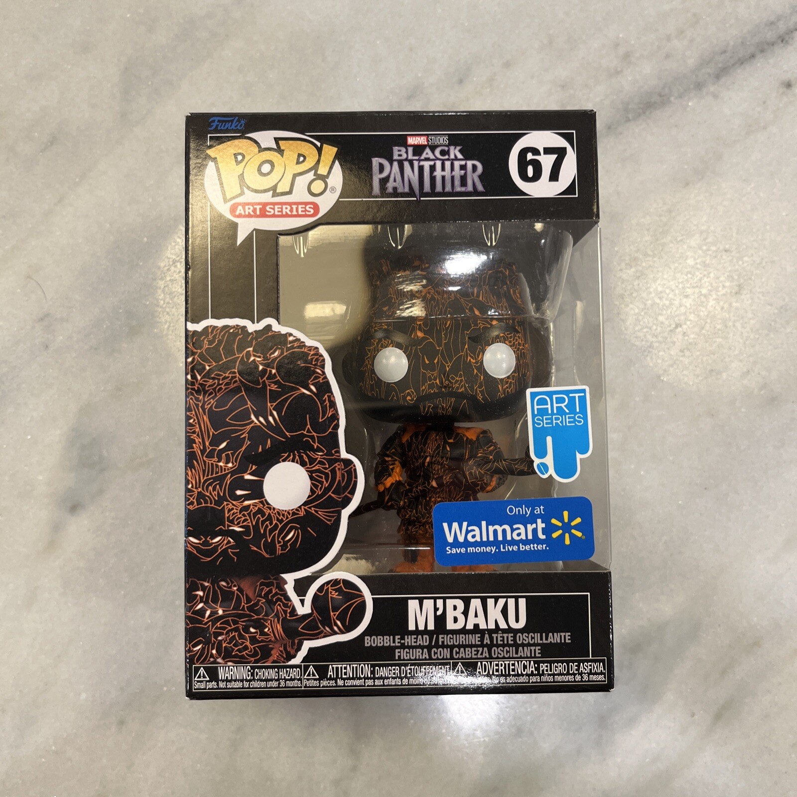 Funko Pop! Serie De Arte Marvel Pantera Negra M'Baku #67 Exclusiva De Walmart