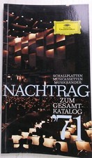 Deutsche Grammophon Gesamt Katalog 1971 NACHTRAG H-23690