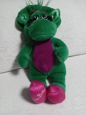 Vintage 1992 Barney Baby Bop Green Dinosaur Plush Stuffed Animal Lyons Group 15"