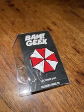 AWESOME LIMITED BAM GEEK "RESIDENT EVIL" PIN  UMBRELLA CORPORATION 