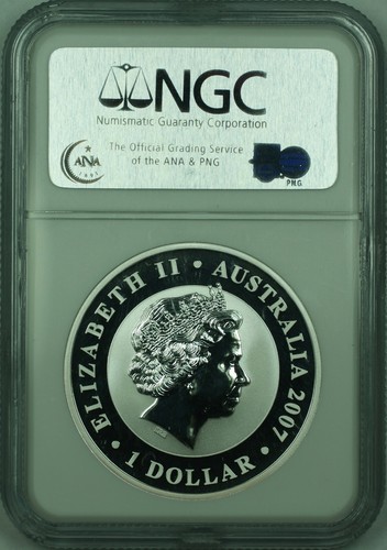 2007 Australia Silver 1 Oz Koala $1 Dollar Coin NGC MS-70 First Year Issue (E) - Picture 2 of 2