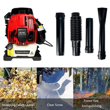 76CC,660CFM,200MPH ,4 Stroke Air Cooling Gas Backpack Grass Leaf Snow Blower