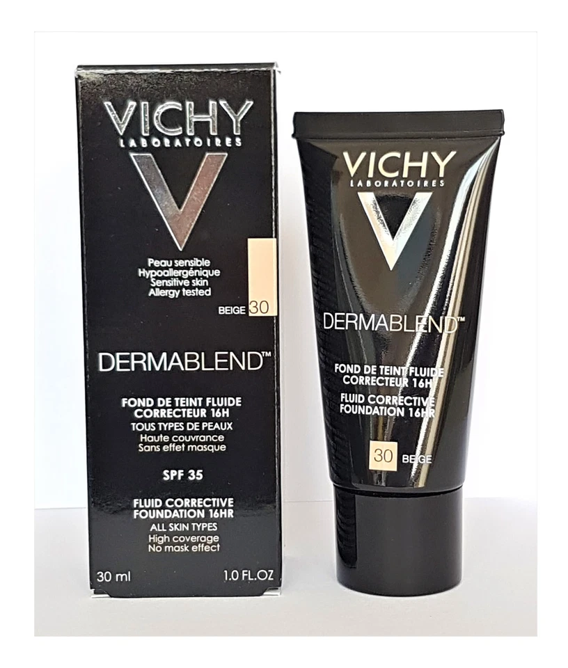 Base correctiva fluida Vichy Dermablend 16HR 30 ml - sombra 15 a 45 Foto 3 de 4