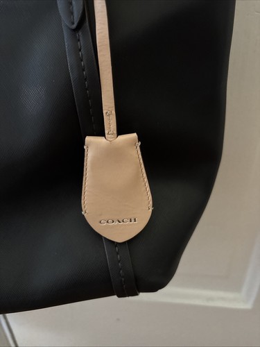 Coach F25667 Peyton Crossgrain Leather Pocket Tote Shoulder Handbag Purse Bag - Afbeelding 3 van 13