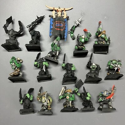 WARHAMMER Orks & Goblins Ork Krieger 15x / Orcs & Goblins Orc Warriors Boyz 15x - Bild 1 von 4