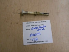 206674 OMC 1975 Evinrude 25hp 25502B Outboard choke knob white T118
