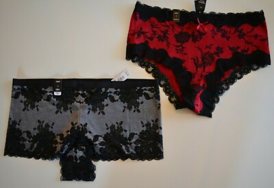 2-PACK NWT Women's Torrid Panties Underwear Cheeky Lacy Sz. 1 XL