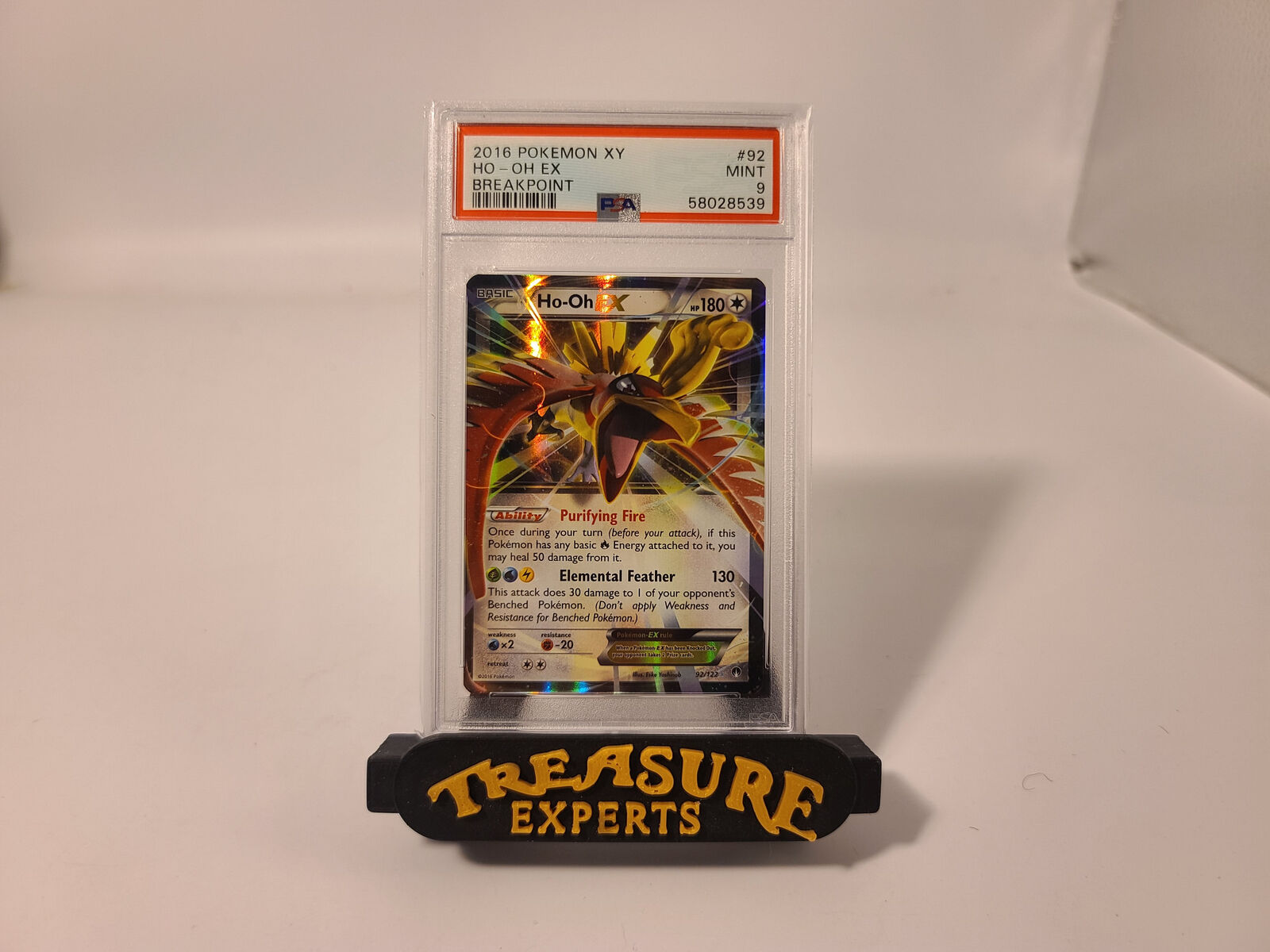 Ho-Oh EX 92/122 XY Breakpoint Rare Holo Pokemon Card Near Mint