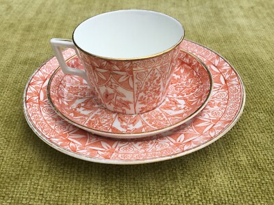 Antike frühe Porzellan Teetasse Untertasse Teller Trio Barton Rd Nr., 71796