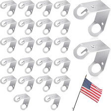 24 Pcs Classroom Flag Mounting Brackets for 12"x18"  2'x3' Flags