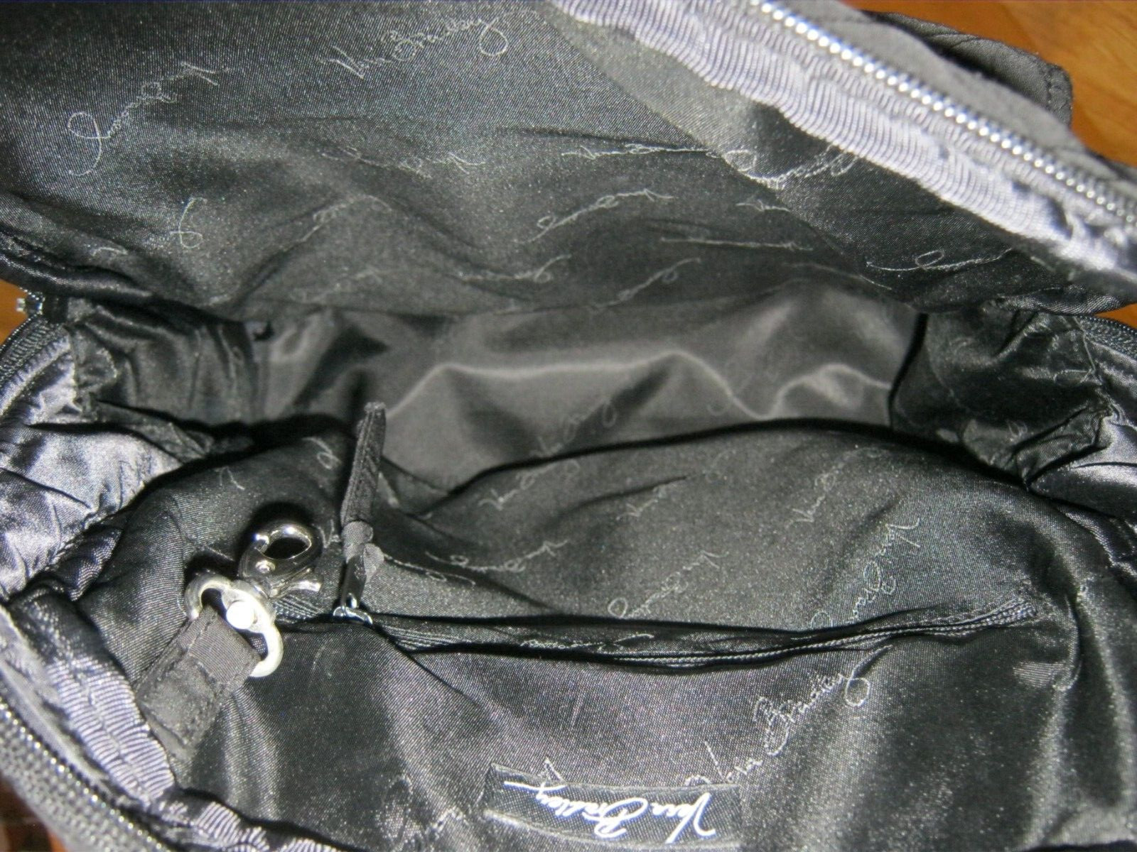 Vera Bradley Backpack Solid Black Microfiber 11 x… - image 8