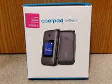 COOLPAD Belleza T Mobile 8GB 4G LTE Flip Phone no SIM Tested Works Bundle EUC