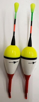 2-South Bend Fiber Optic NightFishing Bobber 7/8'' Dia. Slip or Fixed Position. 