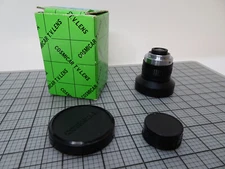 COSMICAR CCTV 6.5mm 1:1.8 C Mount Camera LENS W/ Caps, Box *
