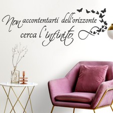 Adesivi murali frasi da muro wall stickers infinito amore decorazione per parete