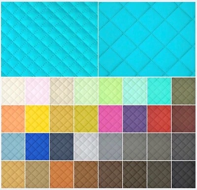 Kunstleder PVC gesteppt 2x2cm 5x5cm Raute Stepp PKW Polsterstoff Möbelstoff Deko