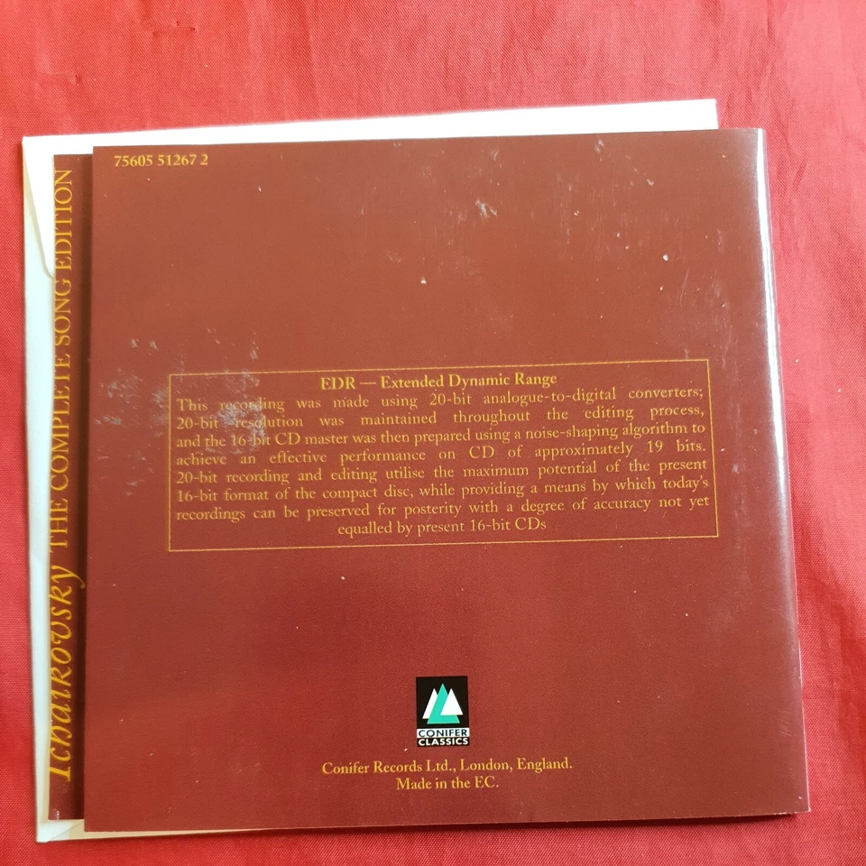 Tchaikovsky - The Complete Songs Vol 2 Semion Skigin - Nina Rautio CONIFER CD Foto 2 de 4