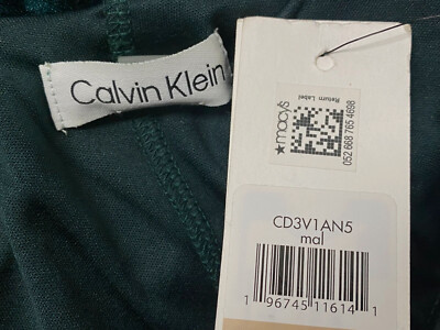 Calvin Klein Women's Green Velvet High Neck Cowl Back A-Line Dress Size 2 |  eBay