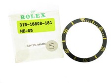 Rolex Black Bezel Rolex Submariner Date 16613 - 16803 - 16808 - 16618 New Insert No. 5