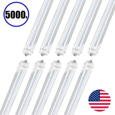 8FT LED Shop Light Bulbs T8 FA8 Garage Ceiling Light Lamps 45W 5000K F96T12 8'