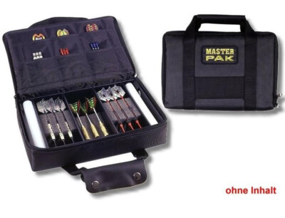 Darttasche Master Pak Tasche Schwarz Dart Box mit Reissverschluss Dartetui Neu