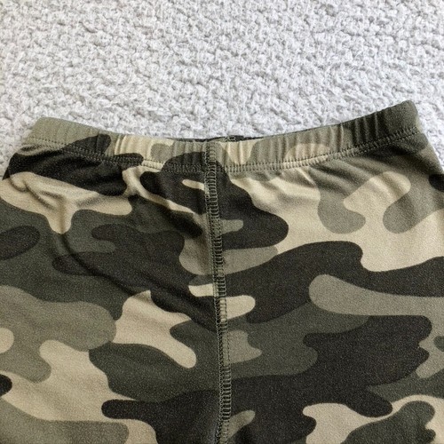 Pixie Lane Pajama Sleep Set Unisex Kids 6 Green Camouflage Short Sleeve Comfort - Picture 9 of 11