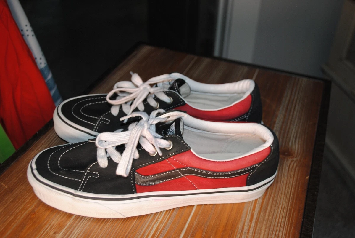 Black and red 2025 off the wall vans