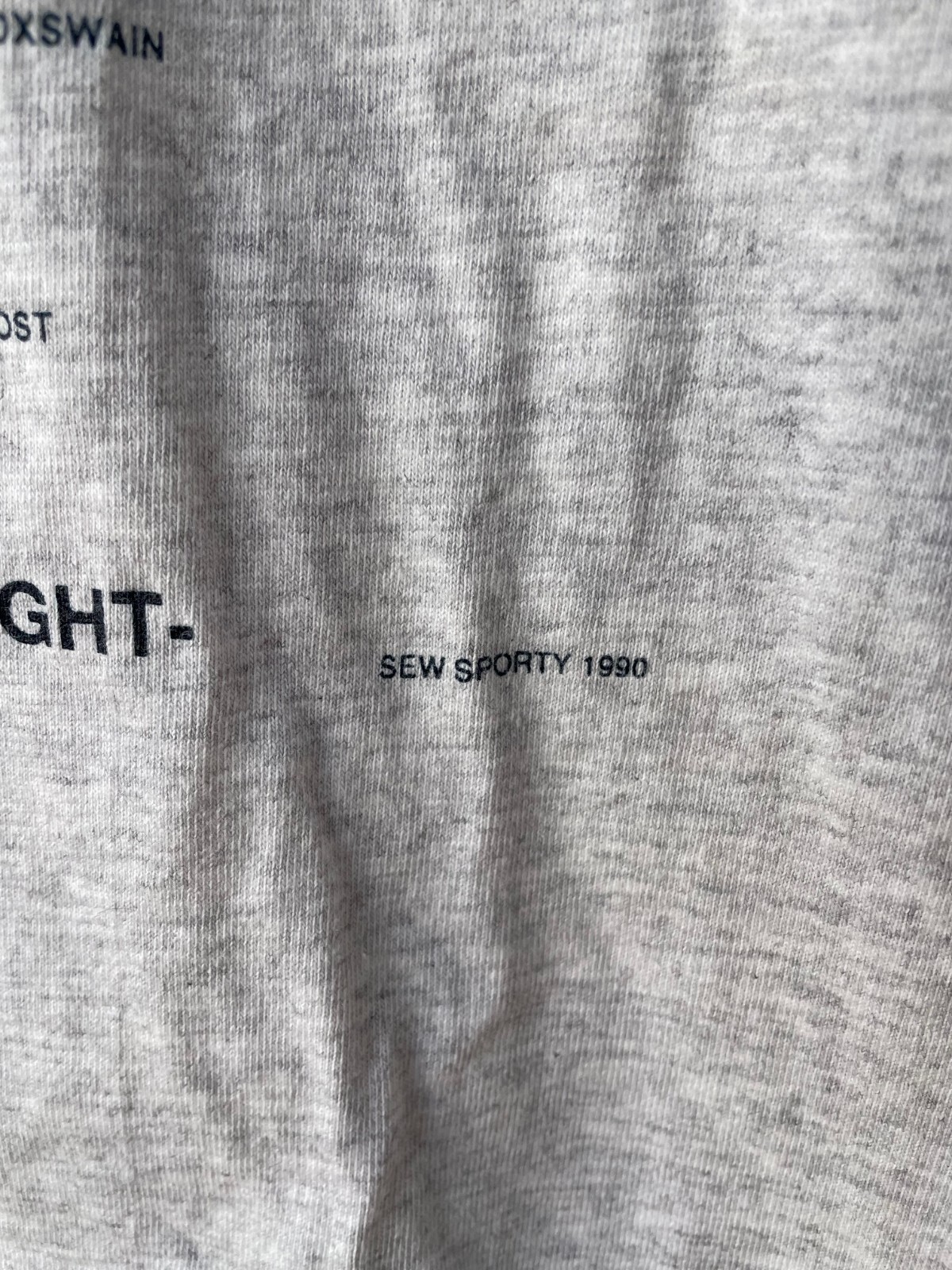 T shirt vintage racing otto canottaggio manica lunga fila diagramma barca blu stampa taglia L