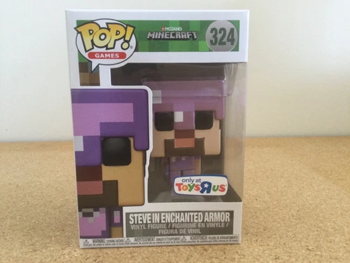 Funko Pop! Minecraft Steve In Enchanted Armor 324 Vinyl Figure NEW