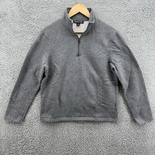 Michael Kors Men  s Medium Pullover Quarter-Zip Sweatshirt Gray Pop Up Logo