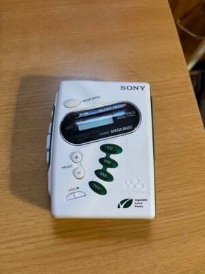 WM-FX202 ホワイト WALKMAN SONY Used SONY Walkman WM-FX202 White Cassette Player AM FM Radio Retro