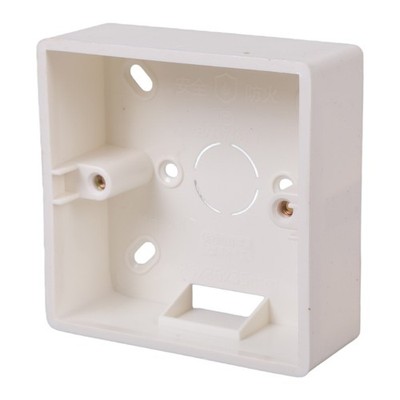 Plastic Easily Mount Back Box White Recessed Backplate Box Easy to Install